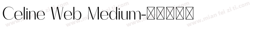 Celine Web Medium字体转换